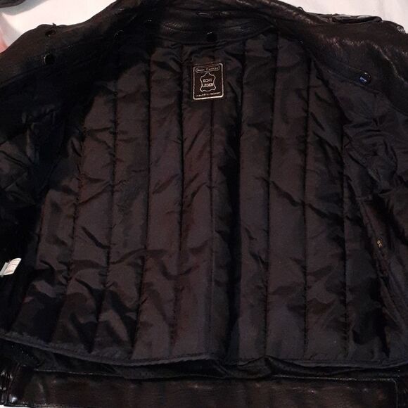 Hein Gericke Black Leather Motorcycle‎ Jacket 38 - Picture 15 of 16
